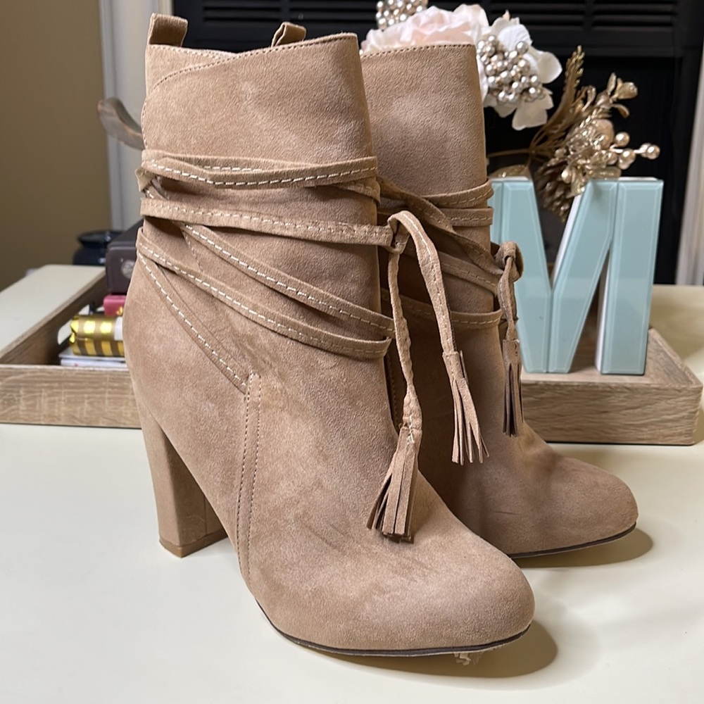 Suede Tan Boots